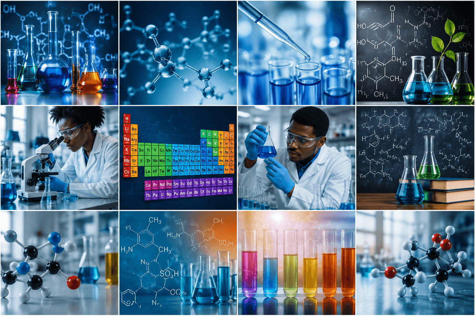 Chemists and laboratory research
